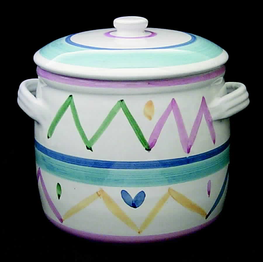 Sole Bean Pot & Lid by Caleca-1