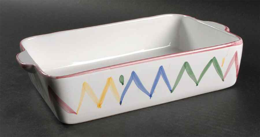 Sole 11" Rectangular Baker by Caleca-1