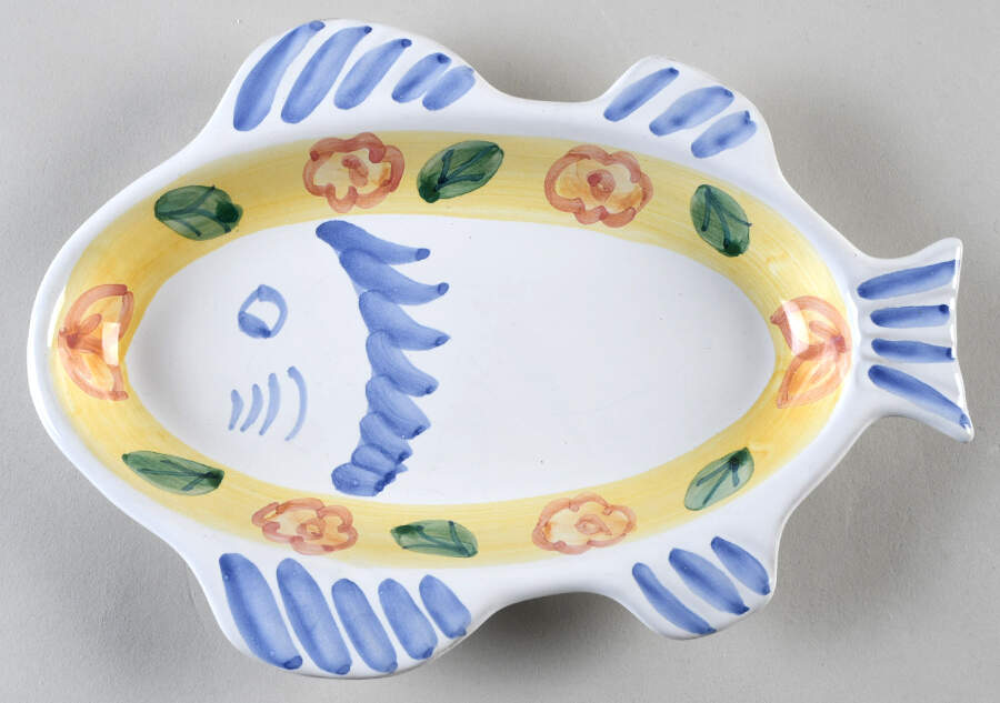 Sorrento 9" Fish Platter by Caleca-1