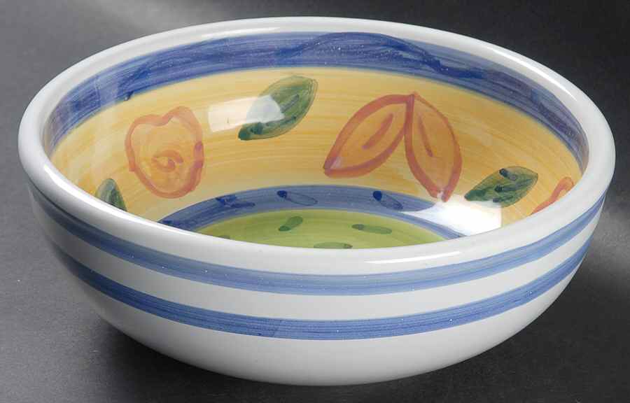 Sorrento 8" Round Vegetable Bowl by Caleca-1