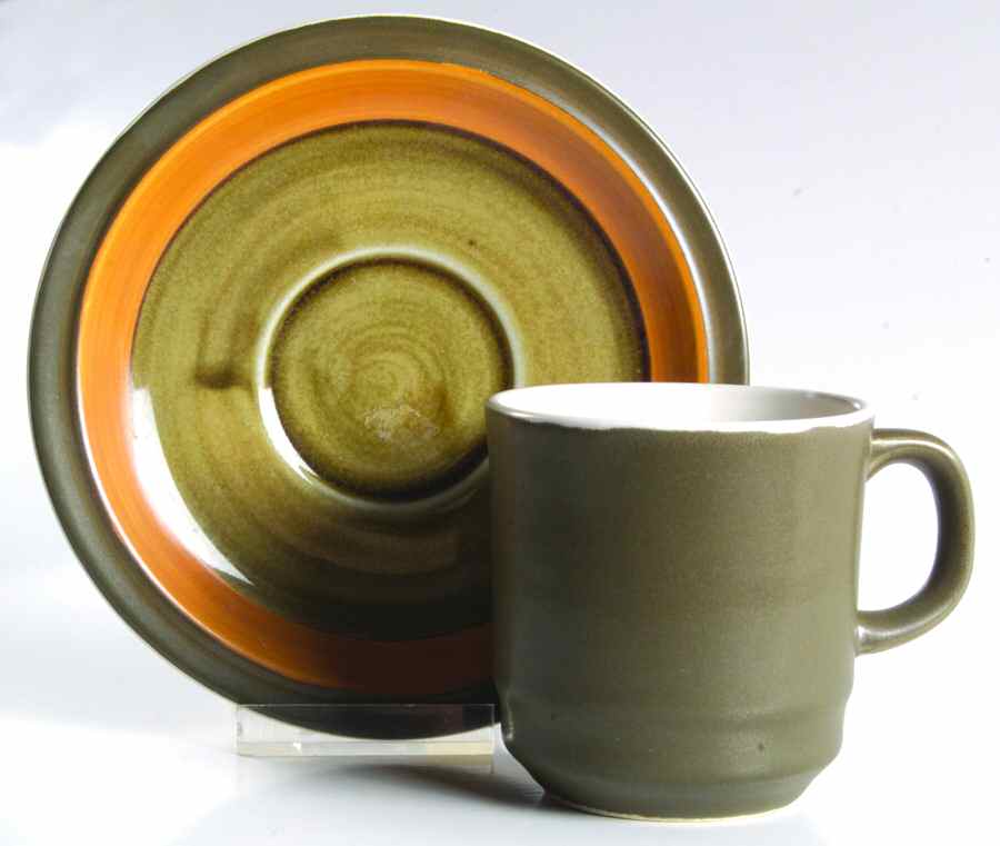 Jupiter Flat Cup & Saucer Set by Casual Ceram-1