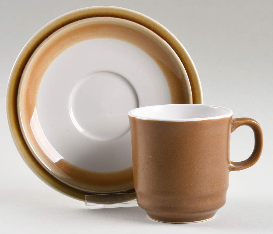Luna Flat Cup & Saucer Set by Casual Ceram-1