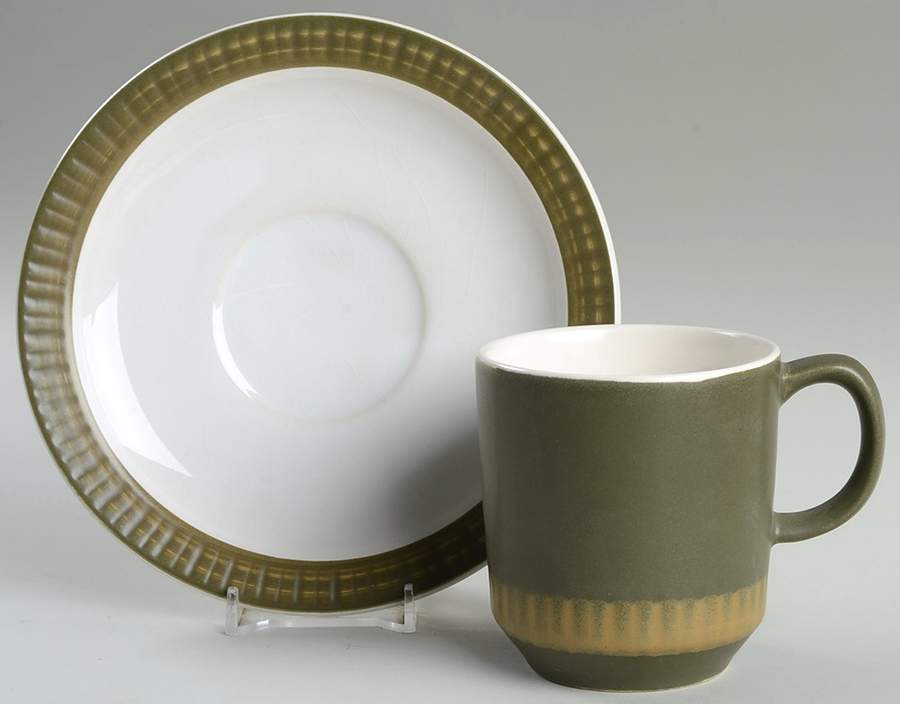 Olivia Flat Cup & Saucer Set by Casual Ceram-1