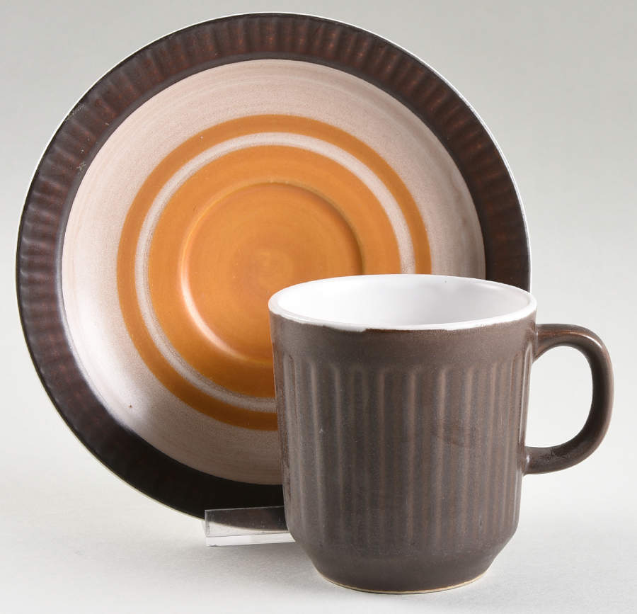 Plaza Flat Cup & Saucer Set by Casual Ceram-1