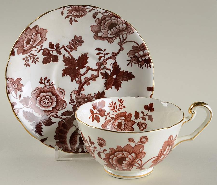 Mandarin Brown Footed Cup & Saucer Set by Cartwright & Edwards-1