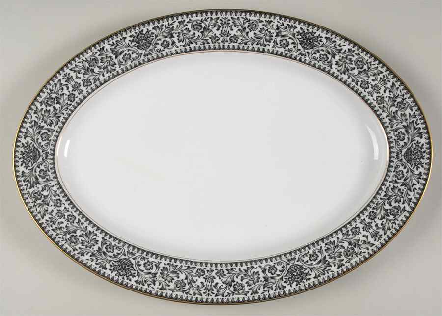 Castile 16" Oval Serving Platter by Carriage House-1
