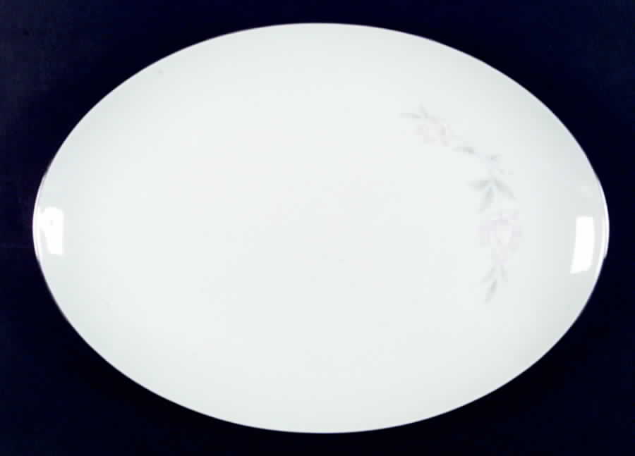 Rosecrest 14" Oval Serving Platter by Carriage House-1