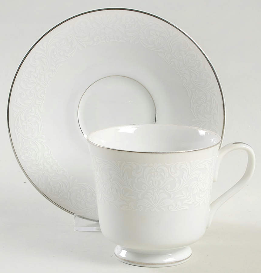 Young Lace Footed Cup & Saucer Set by Carriage House-1
