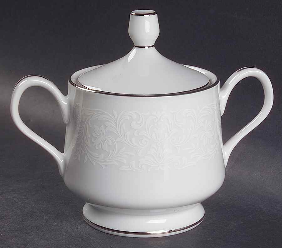 Young Lace Sugar Bowl & Lid by Carriage House-1