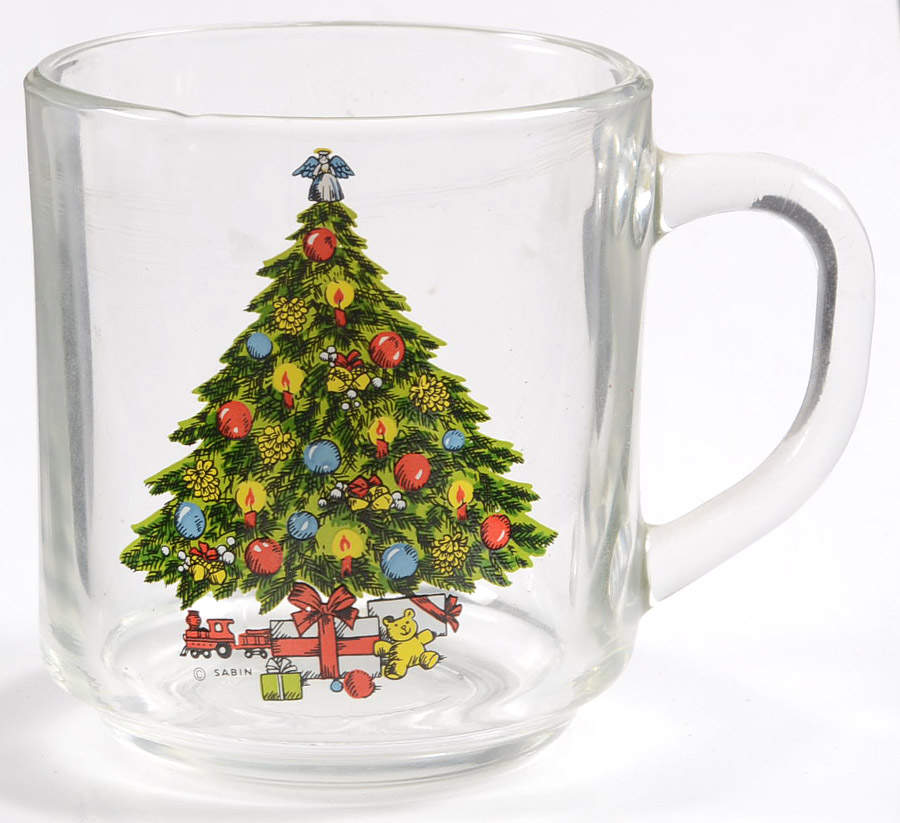 Christmas Glassware Mug by Carlton (Japan)-1