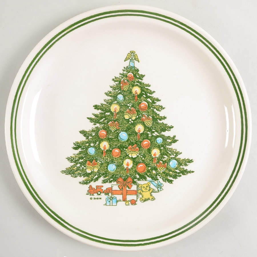 Christmas Dinner Plate by Carlton (Japan)-1