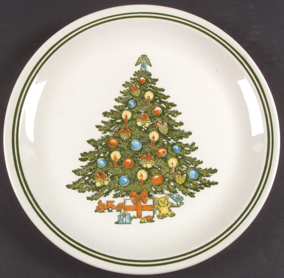 Christmas Cake Plate by Carlton (Japan)-1
