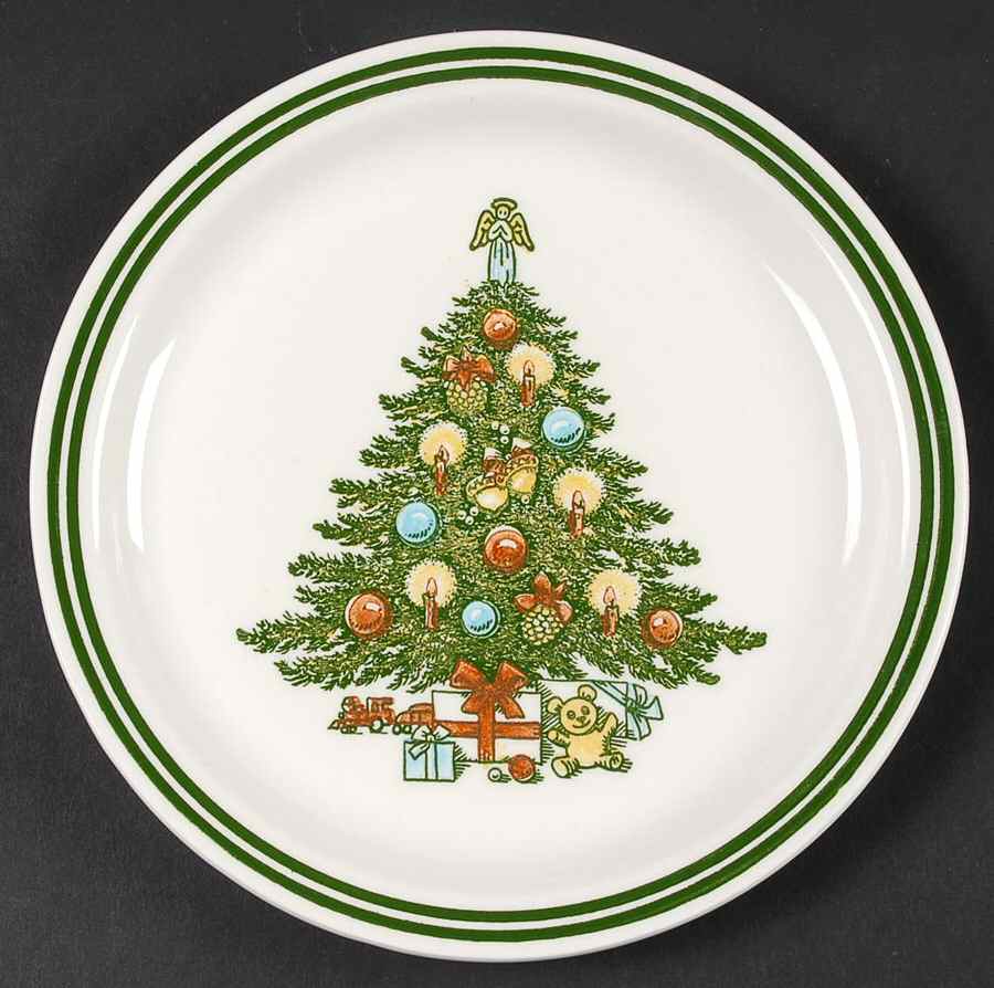 Christmas Salad Plate by Carlton (Japan)-1