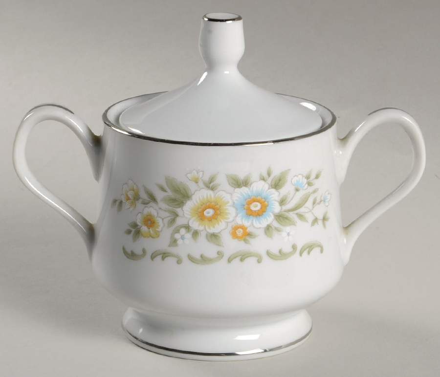 Concerto Sugar Bowl & Lid by Carlton (Japan)-1