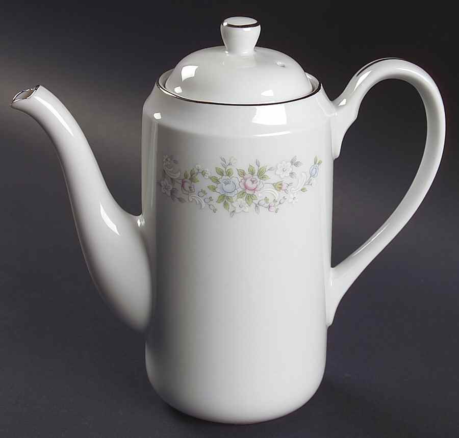 Corsage Small Coffee Pot & Lid by Carlton (Japan)-1