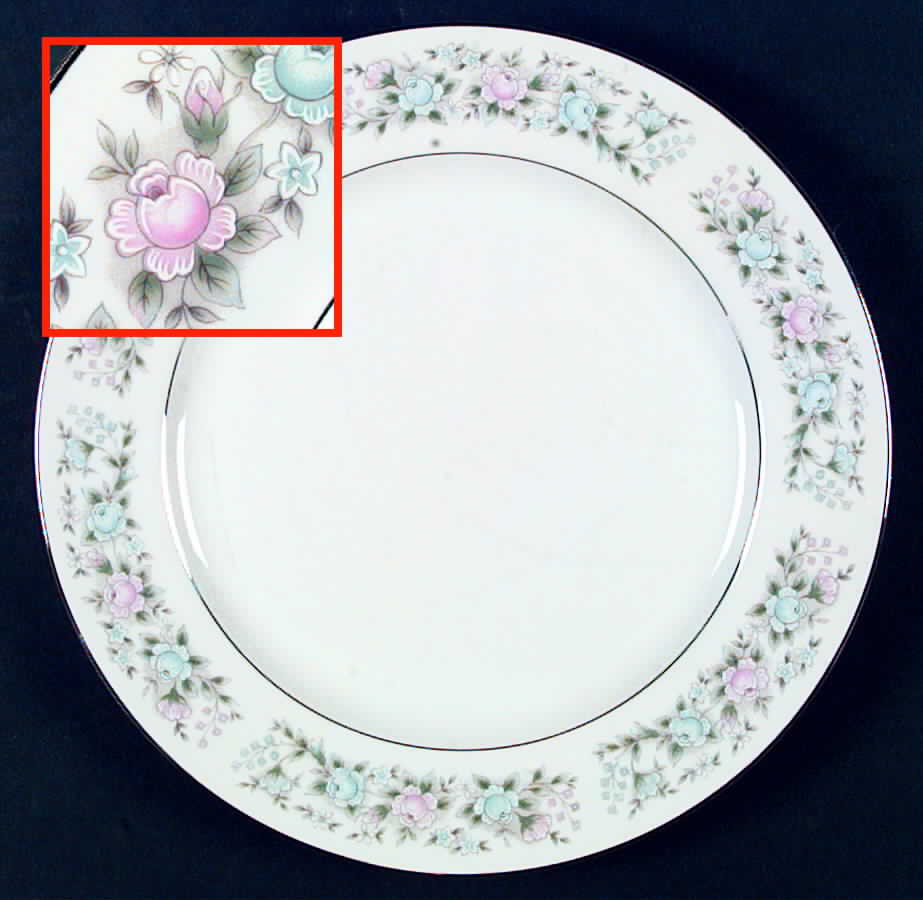 Flower Garden 12" Chop Plate (Round Platter) by Carlton (Japan)-1