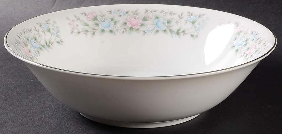 Flower Garden 9" Round Vegetable Bowl by Carlton (Japan)-1
