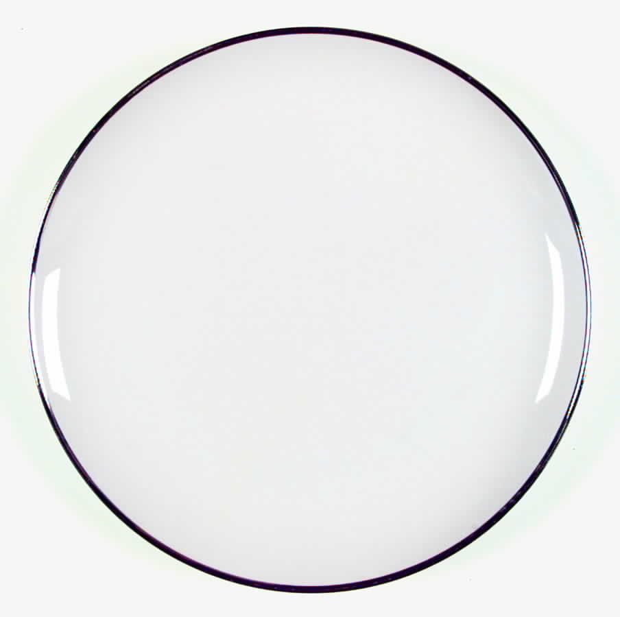 Futura White Dinner Plate by Carlton (Japan)-1