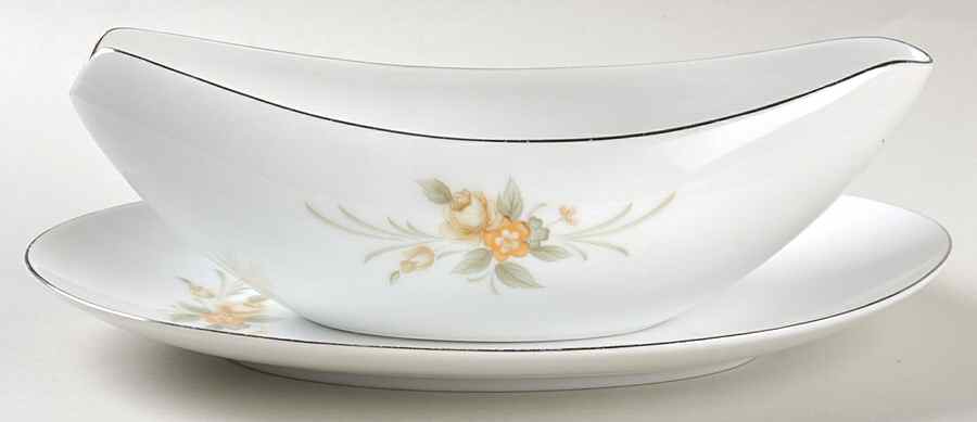 Madison Gravy Boat & Underplate/Relish by Carlton (Japan)-1