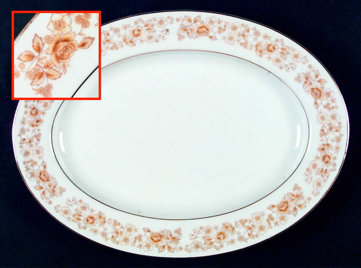 Mindian Yellow 14" Oval Serving Platter by Carlton (Japan)-1