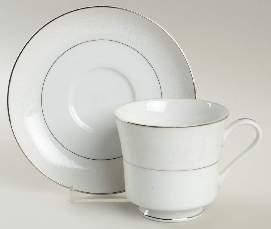 Pandora Footed Cup & Saucer Set by Carlton (Japan)-1