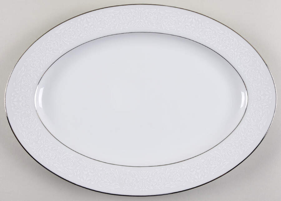 Plymouth 12" Oval Serving Platter by Carlton (Japan)-1