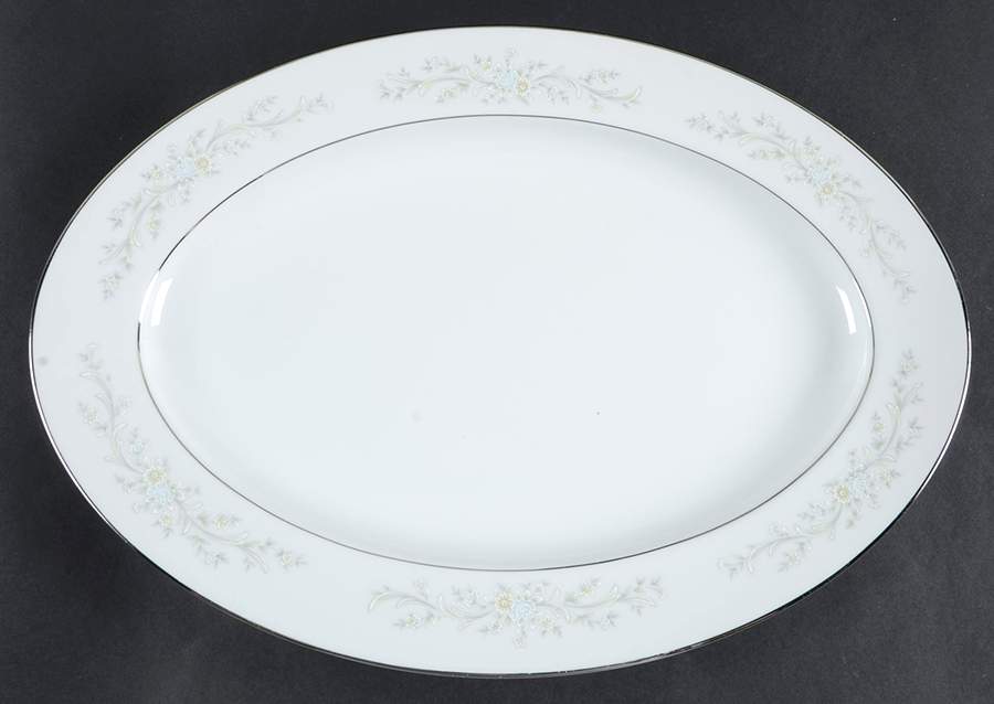 Remembrance 14" Oval Serving Platter by Carlton (Japan)-1