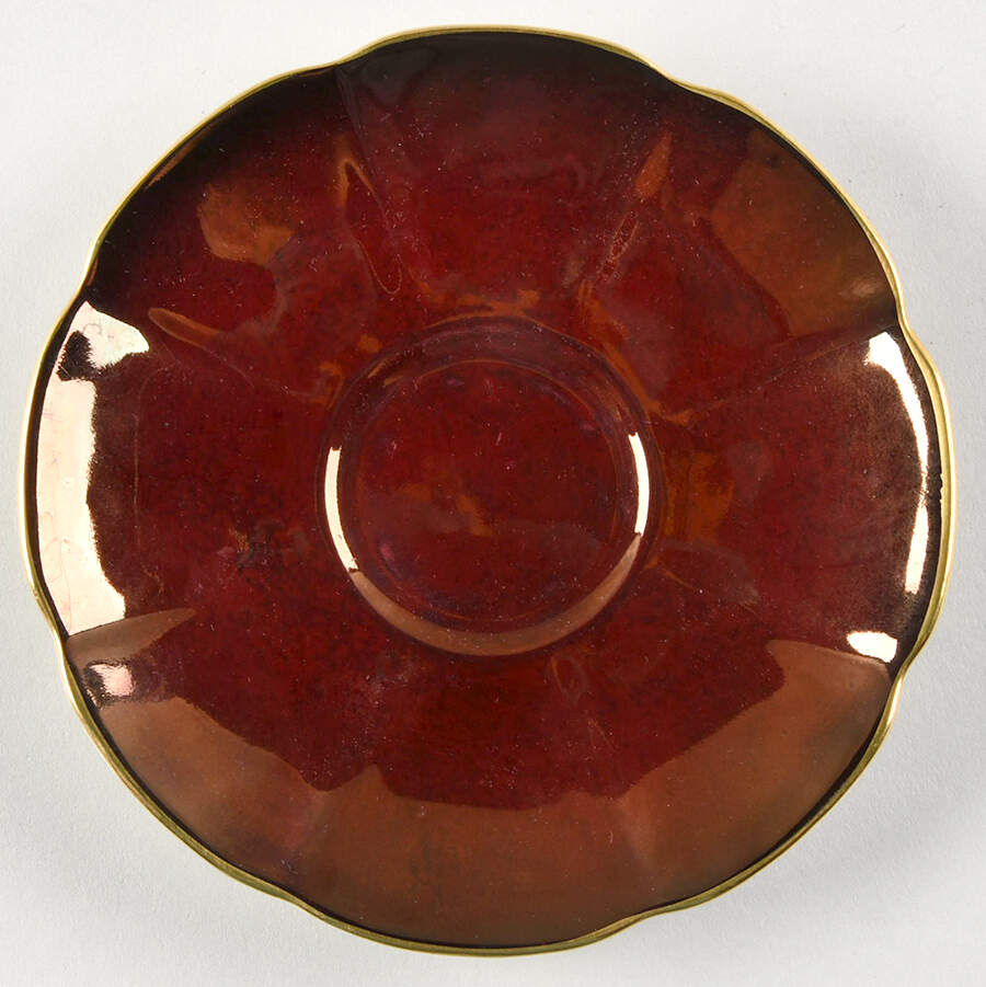 Rouge Royale Saucer for Footed Cup by Carlton Ware (England)-1