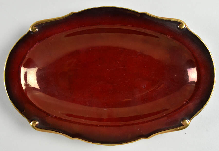 Rouge Royale 12" Oval Serving Platter by Carlton Ware (England)-1