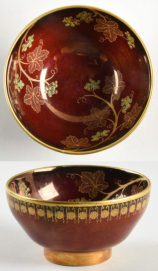 Rouge Royale Fruit/Dessert (Sauce) Bowl by Carlton Ware (England)-1