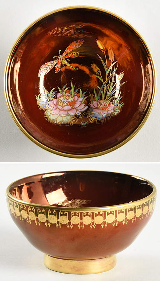 Rouge Royale Fruit/Dessert (Sauce) Bowl by Carlton Ware (England)-1