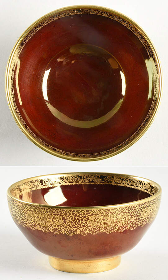 Rouge Royale Fruit/Dessert (Sauce) Bowl by Carlton Ware (England)-1