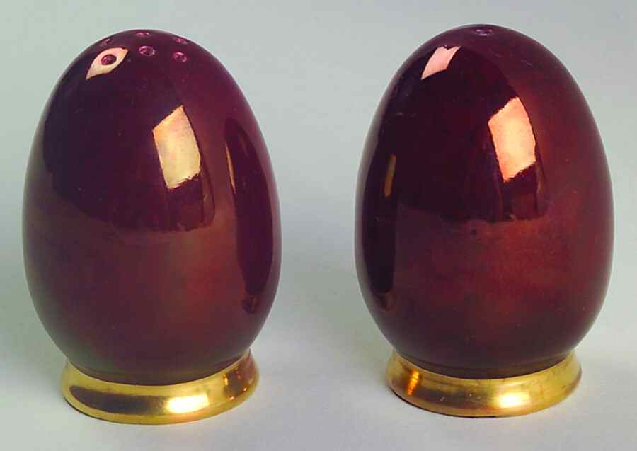 Rouge Royale Salt & Pepper Set by Carlton Ware (England)-1