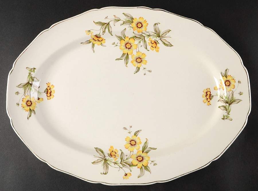 Autumn Mist 15" Oval Serving Platter by Canonsburg-1