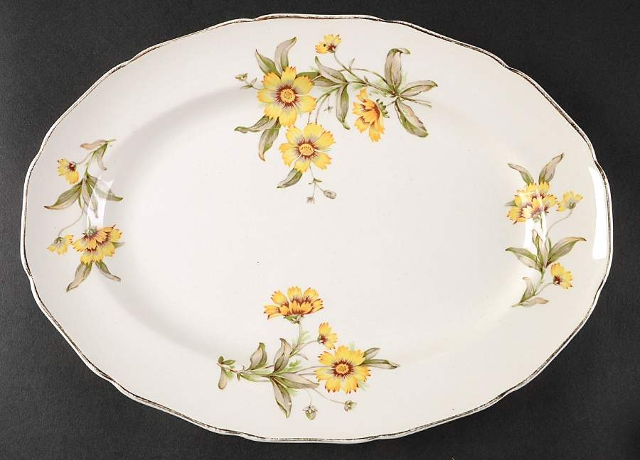 Autumn Mist 11" Oval Serving Platter by Canonsburg-1