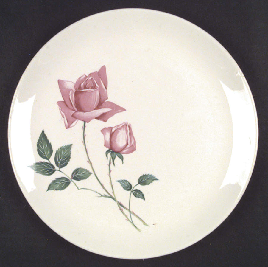 Bermuda Rose (No Trim) Dinner Plate by Canonsburg-1