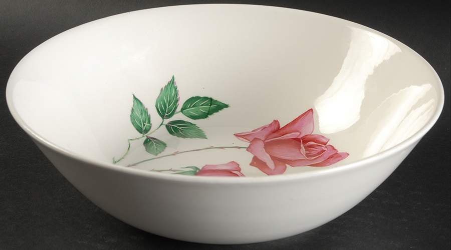 Bermuda Rose (No Trim) 8" Round Vegetable Bowl by Canonsburg-1