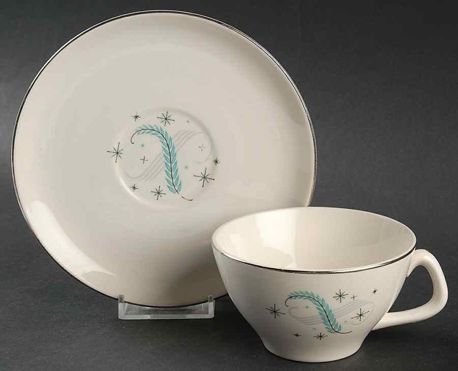 Blue Heaven Flat Cup & Saucer Set by Canonsburg-1