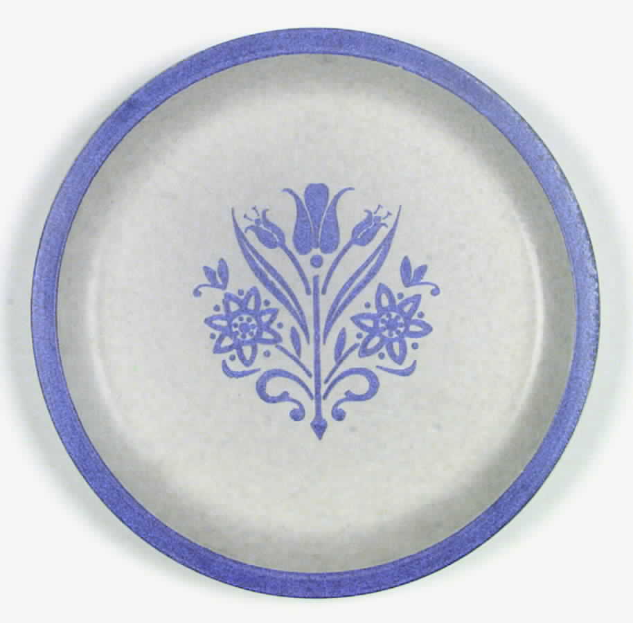 Blue Tulip Dinner Plate by Canonsburg-1