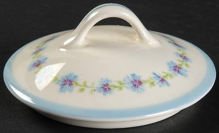 Bonnie Blue Lid for Sugar Bowl by Canonsburg-1