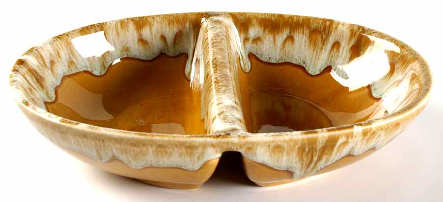 Butterscotch 10" Oval Divided Vegetable Bowl by Canonsburg-1