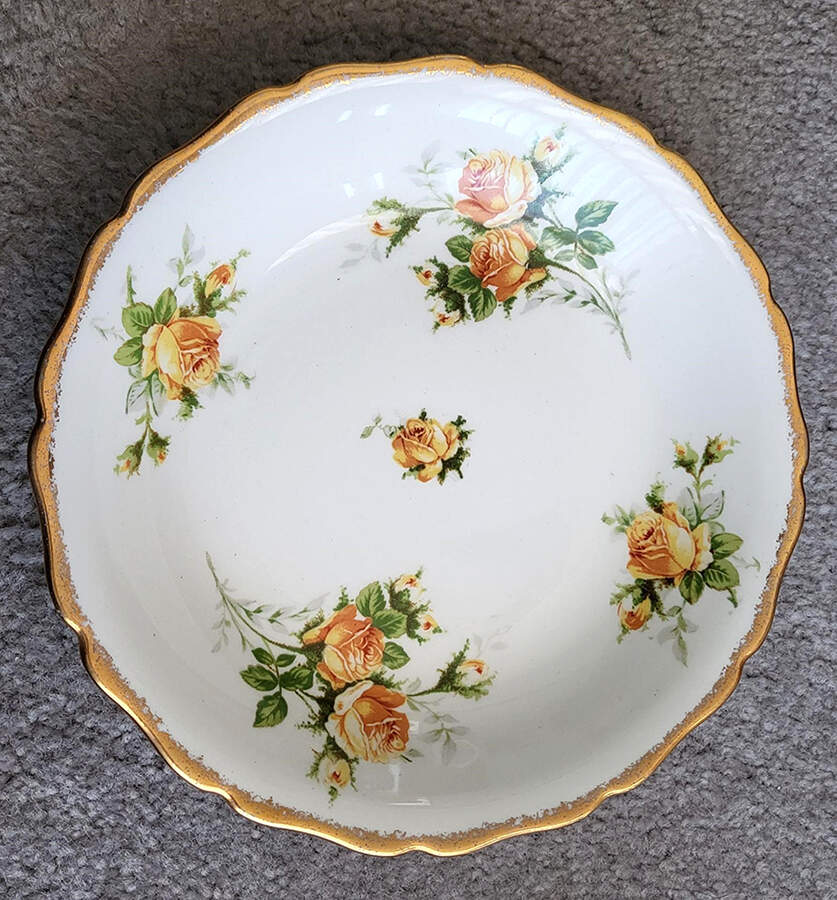 Yellow T Rose Coupe Soup Bowl by Canonsburg-1