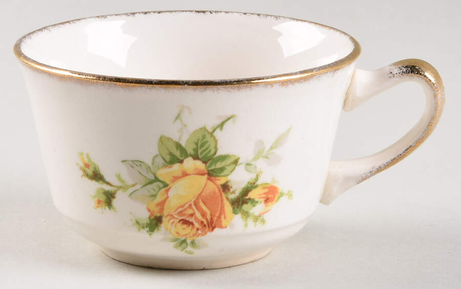 Yellow T Rose Flat Cup by Canonsburg-1