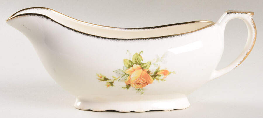 Yellow T Rose Gravy Boat by Canonsburg-1