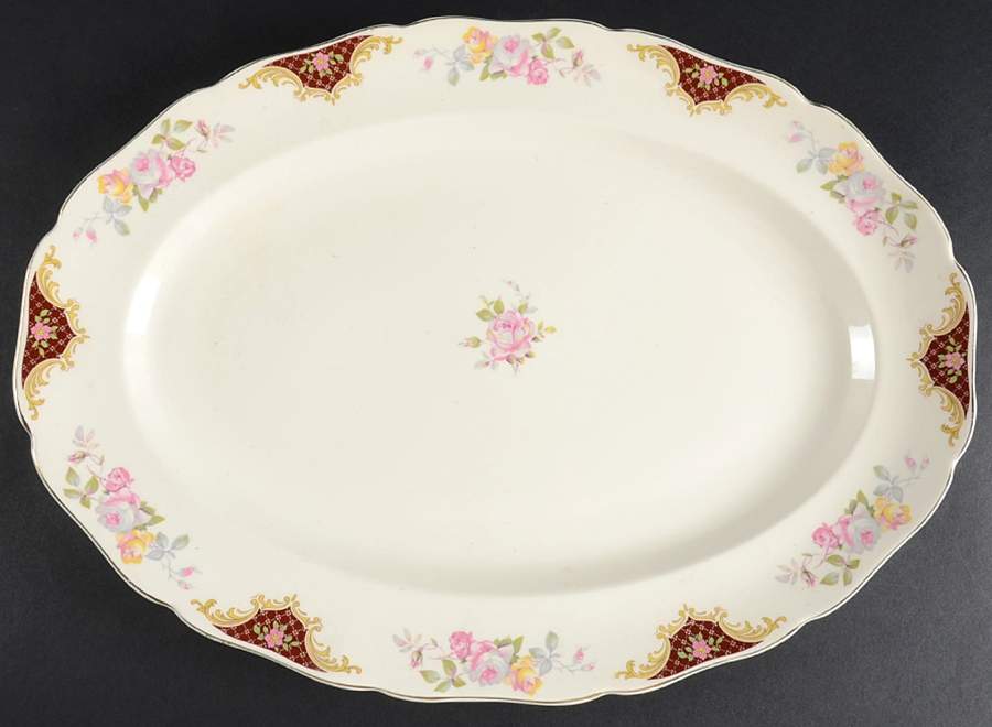 CAN17 16" Oval Serving Platter by Canonsburg-1
