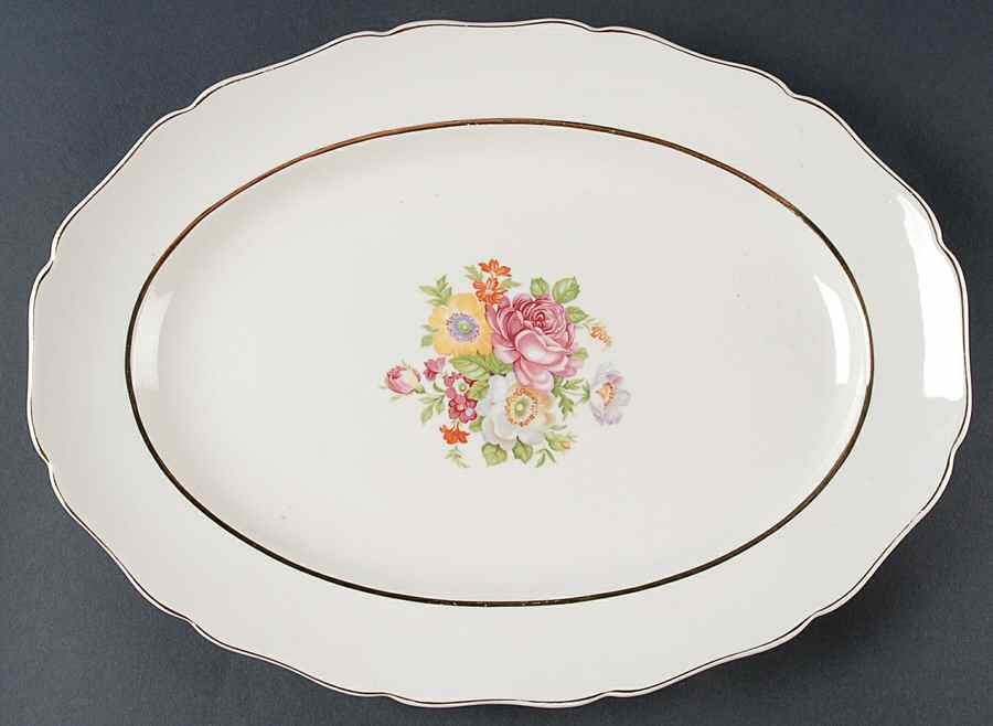 CAN18 13" Oval Serving Platter by Canonsburg-1
