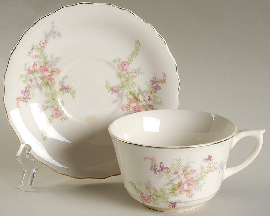 CAN19 Flat Cup & Saucer Set by Canonsburg-1