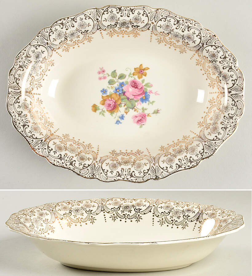 CAN25 9" Oval Vegetable Bowl by Canonsburg-1