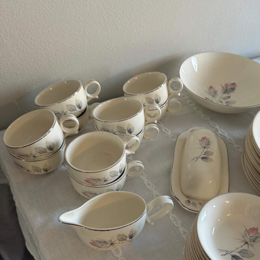 Princess Grace Flat Cup & Saucer Set by Canonsburg-1