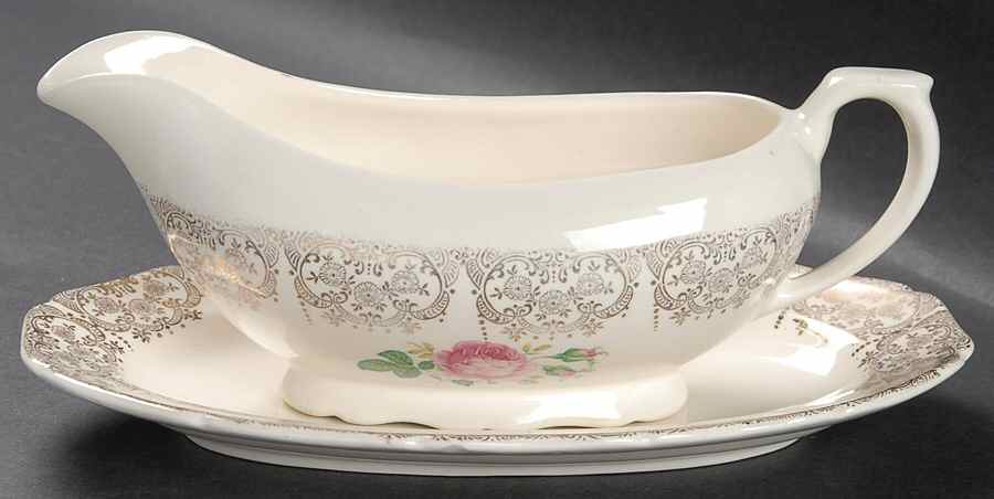 CAN52 Gravy Boat & Underplate/Relish by Canonsburg-1